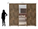 Ver imagem 2 de Roupeiro/Armário/Guarda Roupas/Organizador PAN Com 3 Portas de Correr 4 Gavetas Com Corrediças Teles