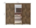 Ver imagem 3 de Roupeiro/Armário/Guarda Roupas/Organizador PAN Com 3 Portas de Correr 4 Gavetas Com Corrediças Teles