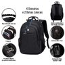 Mochila Notebook Saida Cabo Aux Usb Fone Yeep Preto - 2