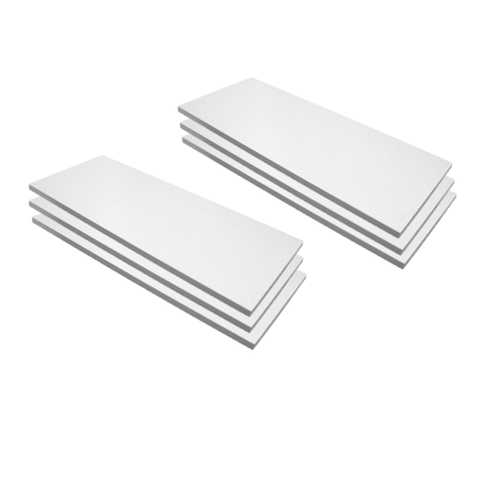 Kit com 6 Prateleiras (sem Suportes) em Mdp Cor Branca 25x40