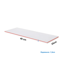 Ver imagem 3 de Kit com 6 Prateleiras (sem Suportes) em Mdp Cor Branca 25x40