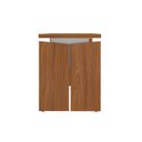 Ver imagem 5 de Escrivaninha Mesa Escritório 1250 Tamburato 100% MDF 125,3cm Freijó e Branco Artany