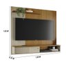 Painel Bancada Suspensa 1 Porta Tvs até 65 Polegadas Aurora - Cumaru/opala - 2