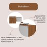 Mesa para Escritório Diretor em L Escrivaninha Porta de Correr e Caixa de Tomada - 11