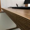 Mesa para Escritório Diretor em L Escrivaninha Porta de Correr e Caixa de Tomada - 14