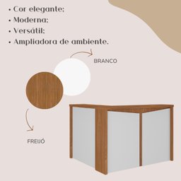 Balcão para Escritório Atendimento Recepção em L - 6