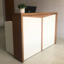 Balcão para Escritório Atendimento Recepção em L - 20