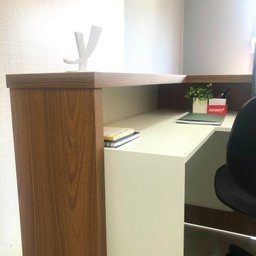 Balcão para Escritório Atendimento Recepção em L - 16