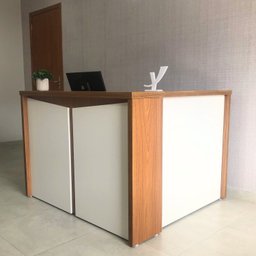 Balcão para Escritório Atendimento Recepção em L - 14