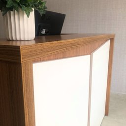 Balcão para Escritório Atendimento Recepção em L - 13
