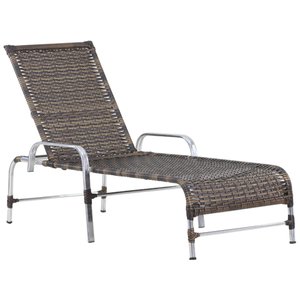 Espreguiçadeira Catar em Alumínio para Piscina Jardim Trama