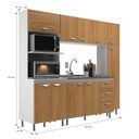 Ver imagem 2 de Cozinha Modulada 4 Peças Ipanema Amarelo/Cinnamomo