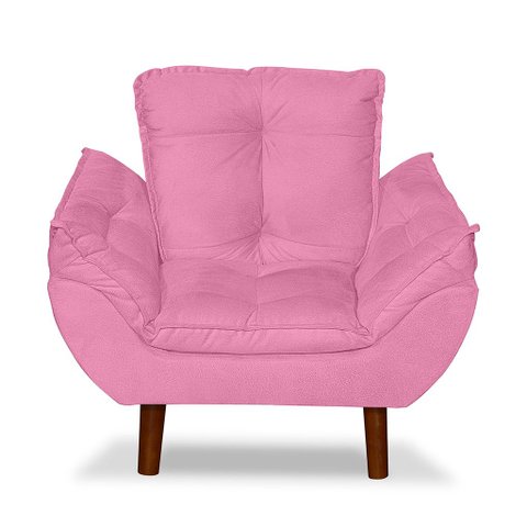 Mini Poltrona Cadeira Opala Infantil de Criança Suede