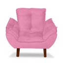 Ver imagem 1 de Mini Poltrona Cadeira Opala Infantil de Criança Suede