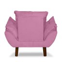 Ver imagem 3 de Mini Poltrona Cadeira Opala Infantil de Criança Suede