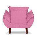 Ver imagem 3 de Mini Poltrona Cadeira Opala Infantil de Criança Suede
