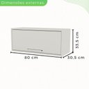 Ver imagem 3 de Armário Aéreo Geladeira 1 Porta Paris Plus