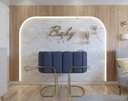 Ver imagem 2 de Berço Simples Moisés Moderno Mini Pés em Aço Criança Confortavél Quarto do Bebê New Baby Cor Azul