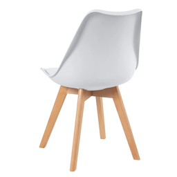 Conjunto Mesa de Jantar Redonda Eiffel 120cm com 6 Cadeiras Estofadas Saarinen – Tampo Mdf. - 11