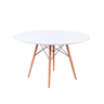 Conjunto Mesa de Jantar Redonda Eiffel 120cm com 6 Cadeiras Estofadas Saarinen – Tampo Mdf. - 4