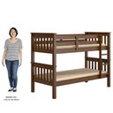 Ver imagem 5 de Beliche Solteiro Juvenil com Escada Fixa Bliss P05 Castanho Acetinado - Mpozenato