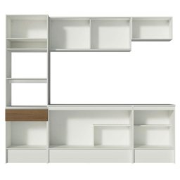 Armário de Cozinha Completa Madesa Diamante com Balcão e Tampo Branco/Rustic - 11
