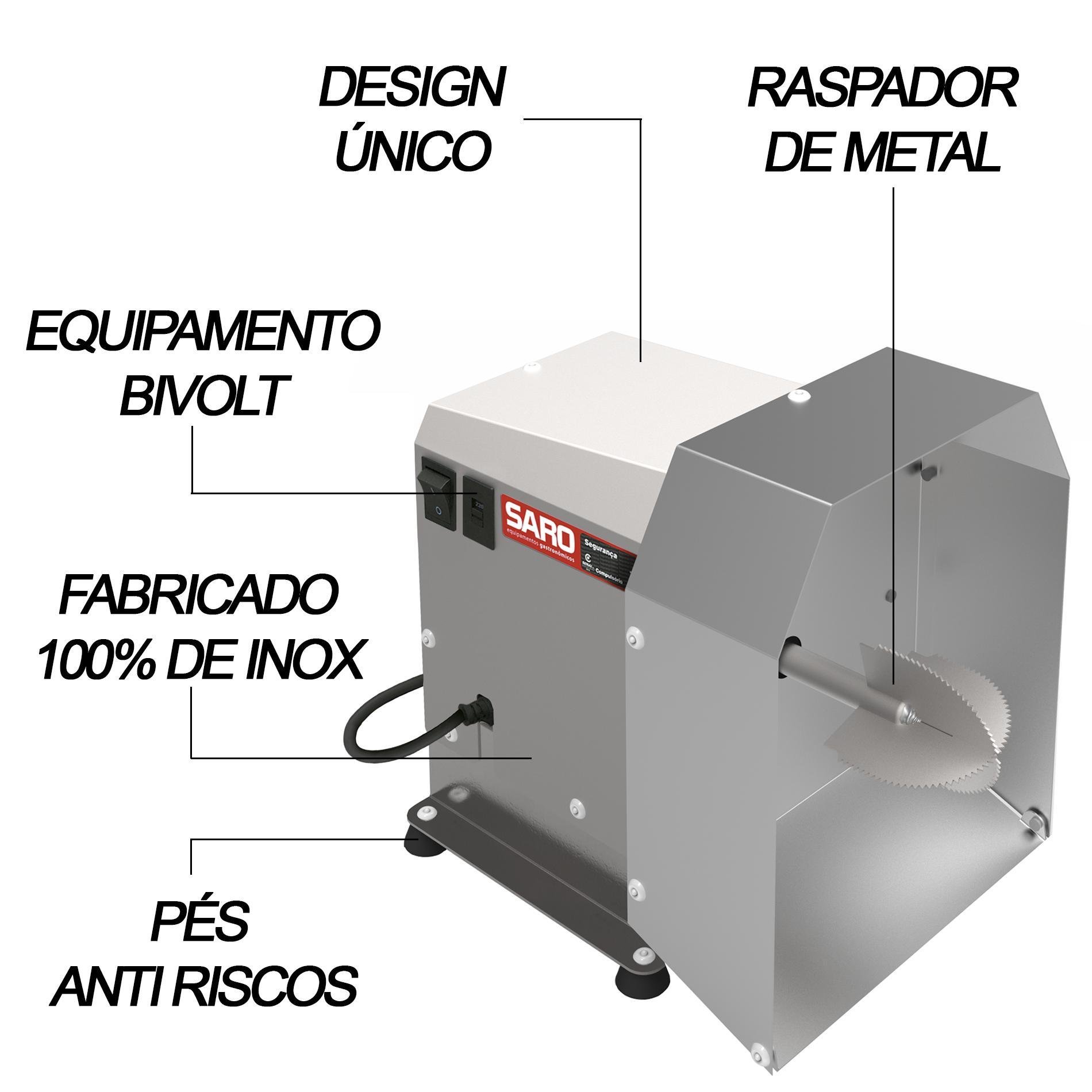 Rc Ralador Raspador Eletrico de Coco Bivolt 50/60 Hz Bivolt - 2