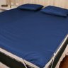 Capa Protetora de Colchão Impermeável Casal King 193x203cm com Elástico:azul Marinho - 2