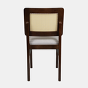 Ver imagem 6 de Cadeira de Madeira com Telinha Bogotá Cor Imbuia Estofado Facto Garden Bege Acinzentado