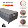 Cama Box Solteiro Colchão Gazin com Molas Ensacadas Vibe 88x188x60cm Suede Cinza Suporta até 110kg - 2