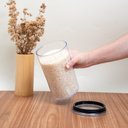 Ver imagem 6 de Pote de acrílico 1,2L com tampa transparente circular empilhável - Oikos