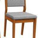 Ver imagem 2 de Conjunto com 2 Cadeiras Estofadas Carol Cor Ype Linho Cinza Claro New Ceval 13006-322 - Ype/ln02