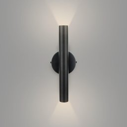 Kit 2 Arandela Foco Duplo Slim Palito - Preto + Led Gu10 - 3