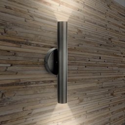 Kit 2 Arandela Foco Duplo Slim Palito - Preto + Led Gu10 - 1