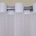 Ver imagem 3 de Cortina Voil Luxo Trabalhado Cross Branco 7.00x2,60 sem Forro