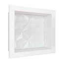 Ver imagem 1 de Nicho Para Banheiro 40x30x10 Mármore Sintético Cozimax Branco Textura