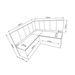 Conjunto Canto Alemão Baú América com Mesa de Jantar Retangular 1,20x80 e 2 Cadeiras Dalas Yescasa Cinza/Mel/Brilho/Grafite - 3 Conjunto Canto Alemão Baú América com Mesa de Jantar Retangular 1,20x80 e 2 Cadeiras Dalas Yescasa Cinza/Mel/Brilho/Grafite - 3