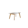 Conjunto Sala de Jantar 6 Lugares Aline Mesa e Cadeiras Madeira Maciça Encosto Telinha - 4