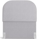 Ver imagem 6 de Cabeceira Cama Box 100cm Lanna com Puff Recamier Doha W01 Linho Cinza - Lyam Decor