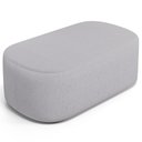Ver imagem 2 de Cabeceira Cama Box 100cm Lanna com Puff Recamier Doha W01 Linho Cinza - Lyam Decor