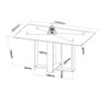 Conjunto Canto Alemão Baú América com Mesa de Jantar Retangular 1,20x80 e 2 Cadeiras Dalas - 3