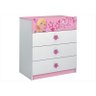Cômoda Infantil 04 Gavetas Barbie Disney Happy - Pura Magia - Rosa - 1