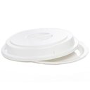 Ver imagem 1 de Cloche Elegance Redondo 27,5cm Branco em Policarbonato Linha Profissional Cook Vem