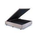 Ver imagem 2 de Base Box Baú Casal em Suede 138x188x42cm