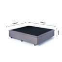 Ver imagem 3 de Base Box B&G Baú Casal em Suede 138x188x42cm