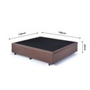 Ver imagem 3 de Base Box Baú Casal em Suede 138x188x42cm