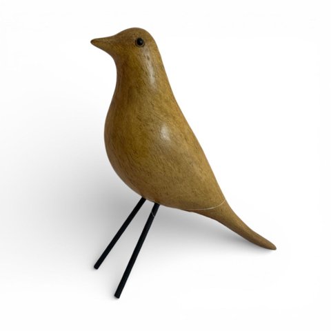 Escultura Pássaro Decorativa em Poliresina – Inspirada no Design Eames