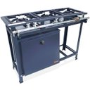 Ver imagem 1 de Fogão Industrial 3 Bocas 3QD Baixa Pressão P5 com Forno 57L de Piso