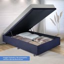 Ver imagem 2 de Base Box Baú Casal em Suede 138x188x42cm