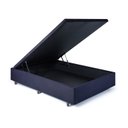 Ver imagem 1 de Base Box Baú Casal em Suede 138x188x42cm